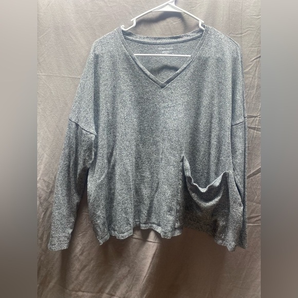 Eileen Fisher Drop Shoulder Slub top sz M - Picture 2 of 6